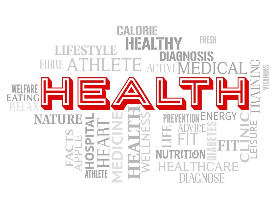 Free Image of Health Words Represents Hospital Healthcare And Doctor 