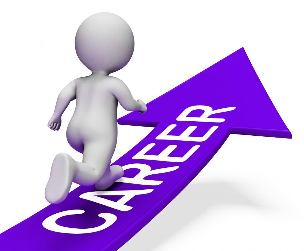 Free Image of Career Arrow Indicates Line Of Work And Arrows 3d Rendering 