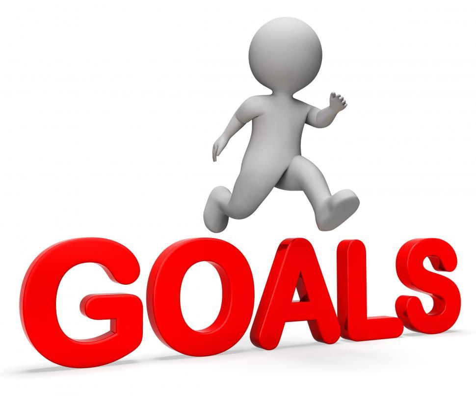 Free Image of Jump Goals Represents I Did It And Improve 3d Rendering 