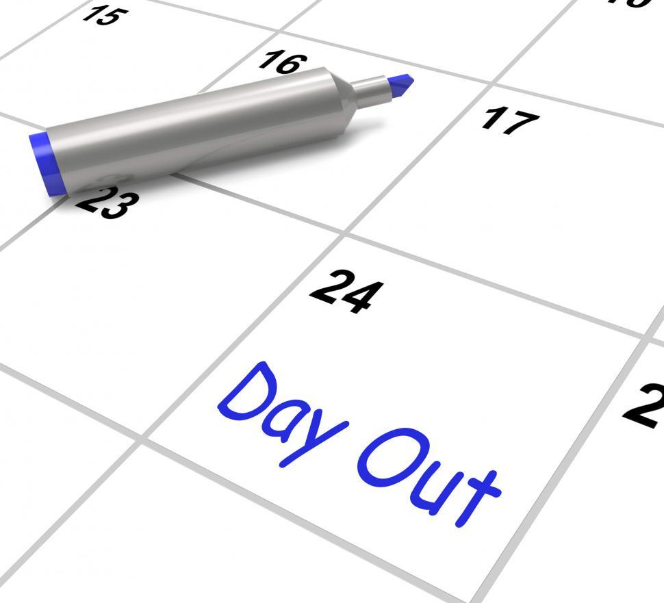 Free Image of Day Out Calendar Means Excursion Trip Or Visiting 