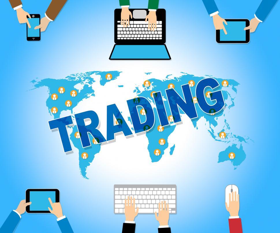 Free Image of Online Trading Indicates Web Site And Commerce 