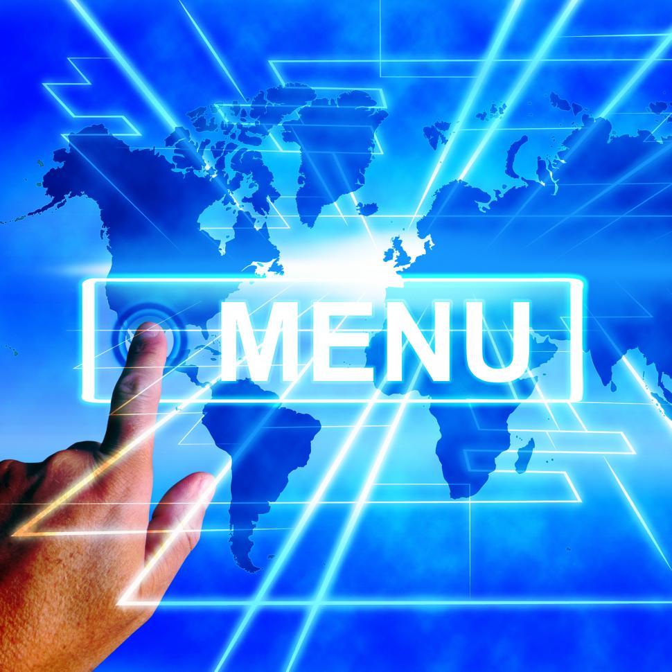 Free Image of Menu Map Displays International Choosing and Options 