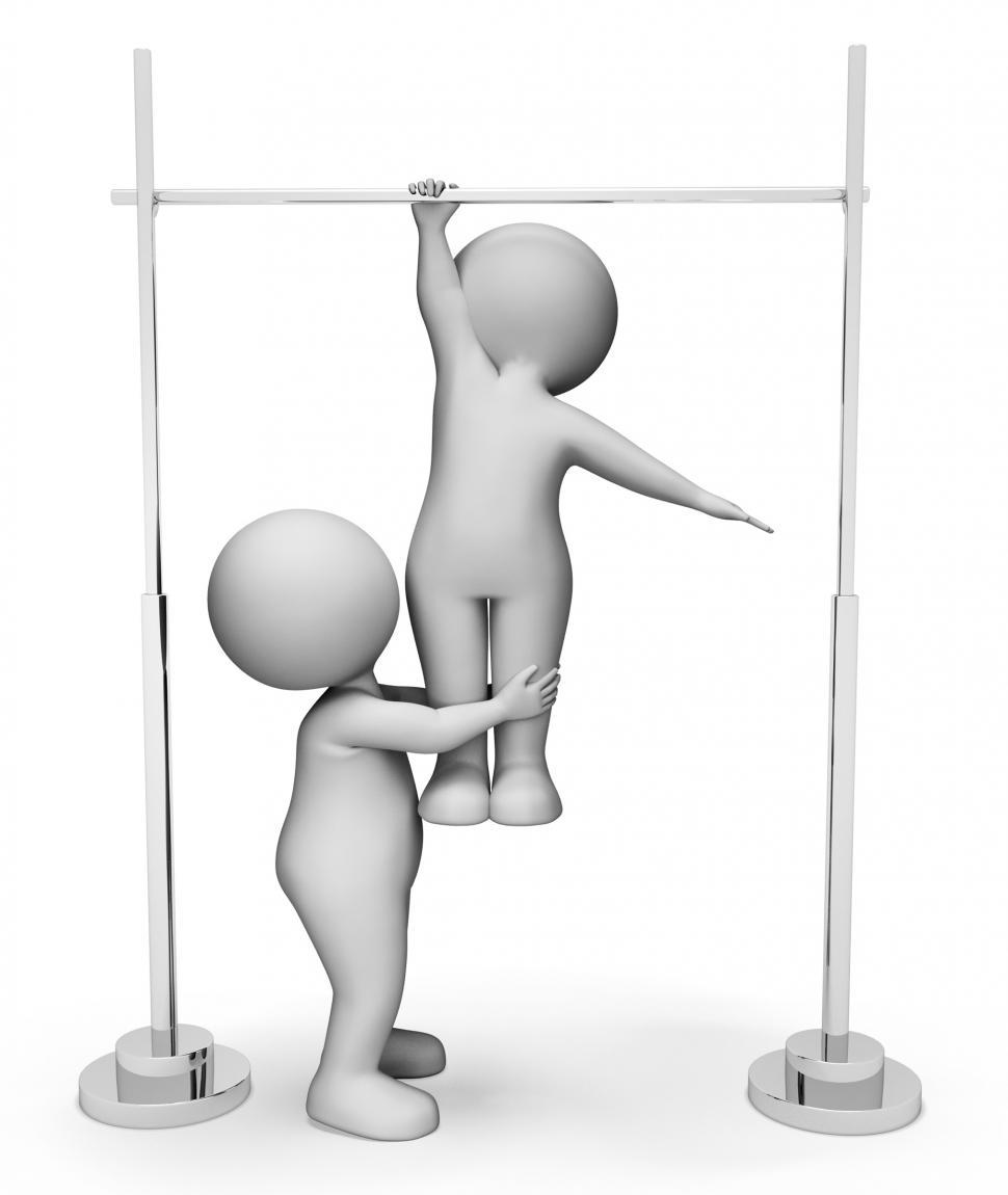 Free Image of High Bar Shows Get Fit And Apparatus 3d Rendering 