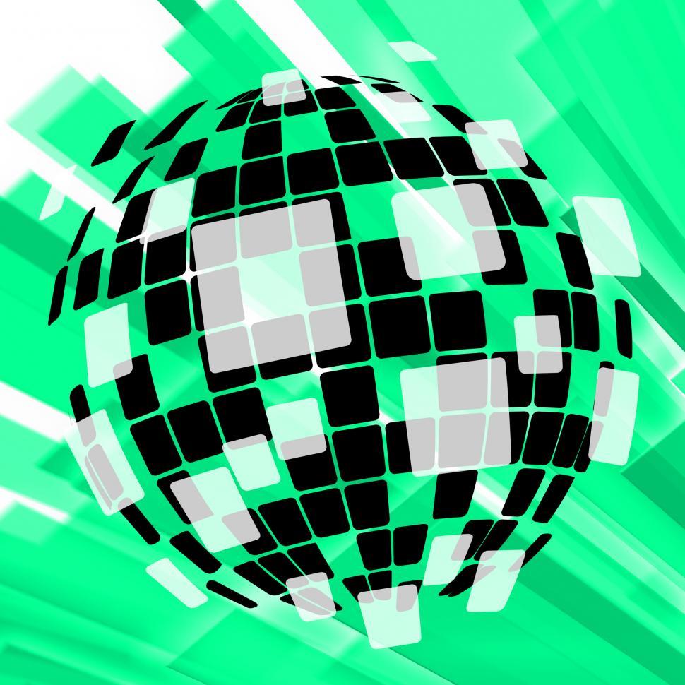 Free Image of Modern Disco Ball Background Shows Vintage Pop Art Or Design 