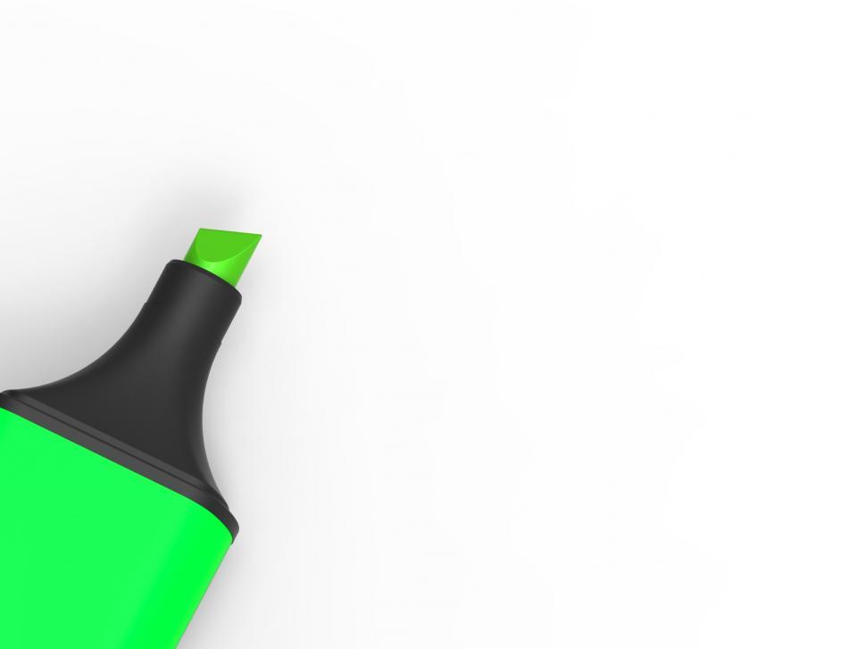 Free Image of Marker Pen And Blank Paper Shows Copy Space White Background For 