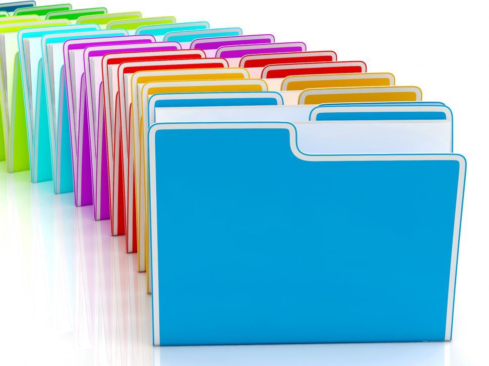 Free Image of Folders Showing Organising And Reports 