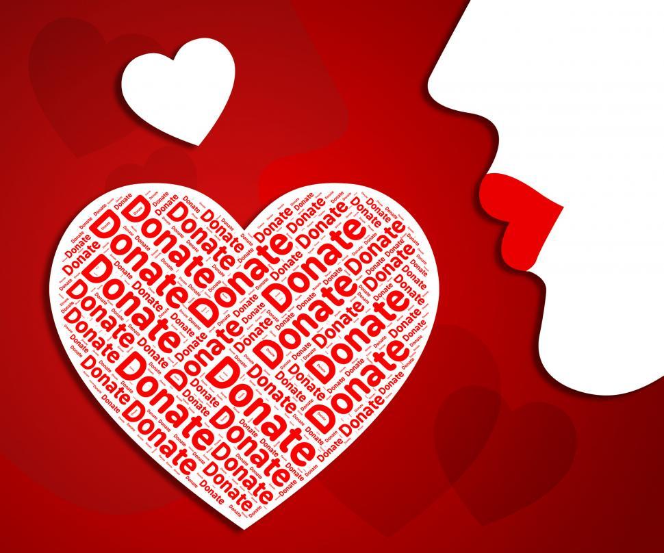 Free Image of Donate Heart Represents In Love And Charitable 