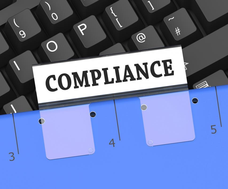 Free Image of Compliance File Means Policy Agreement 3d Rendering 