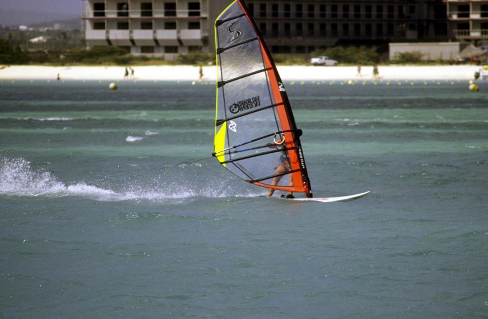 Free Image of Windsurfing 