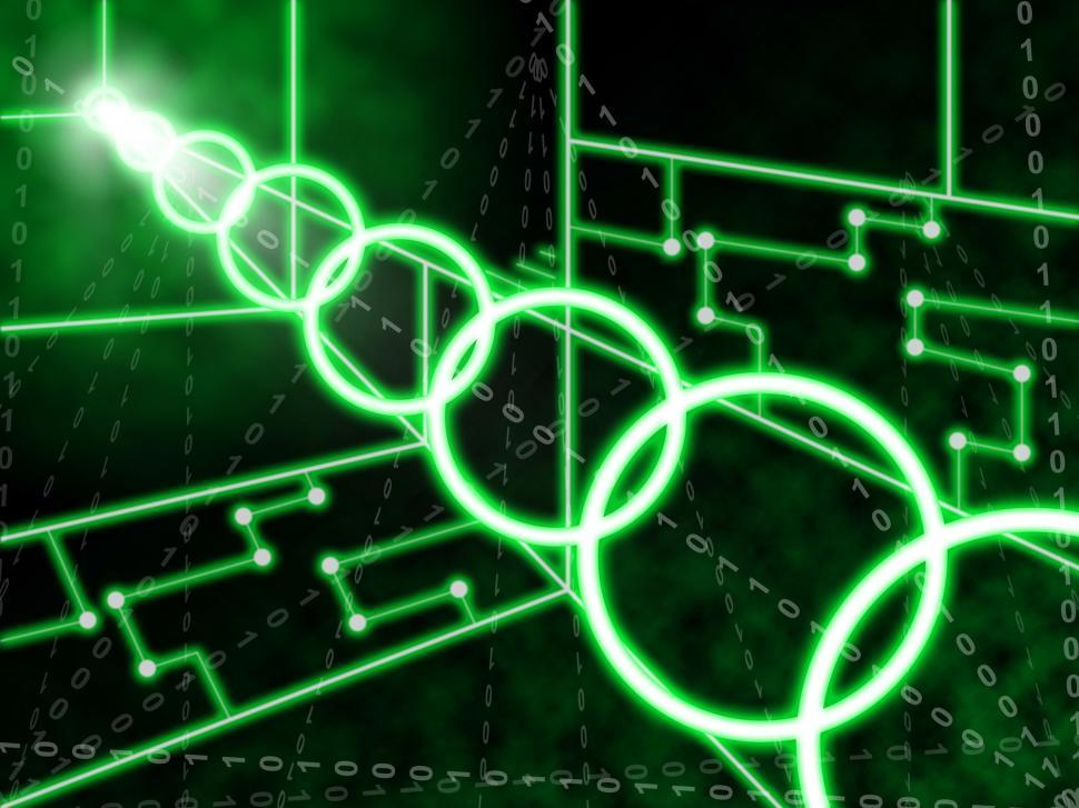 Free Image of Laser Circuit Background Means Illuminated Wallpaper Or Digital  