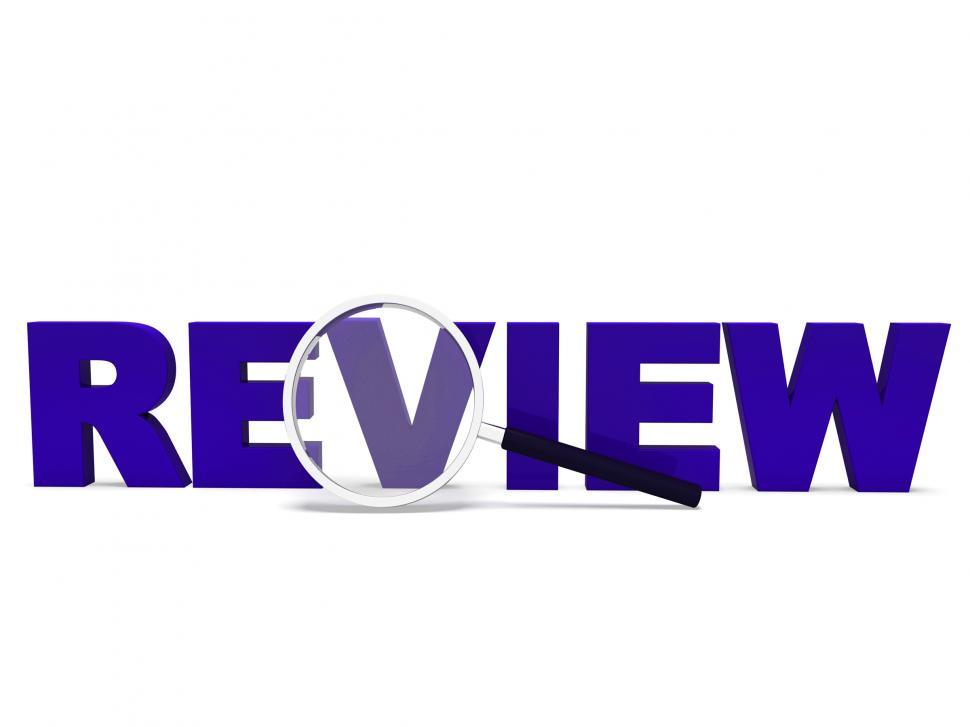 Free Image of Review Word Shows Reviewing Evaluating Evaluate And Reviews 