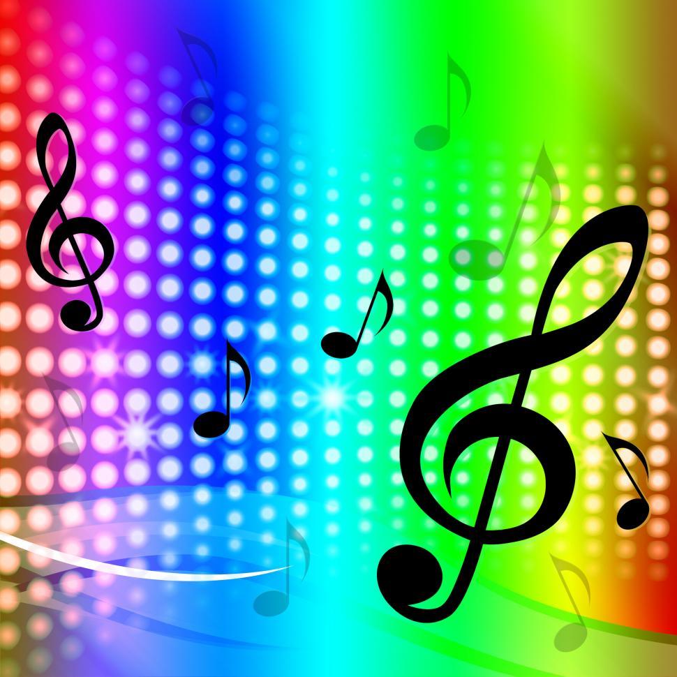Free Image of Treble Clef Background Means Artistic Melodies And Sounds 