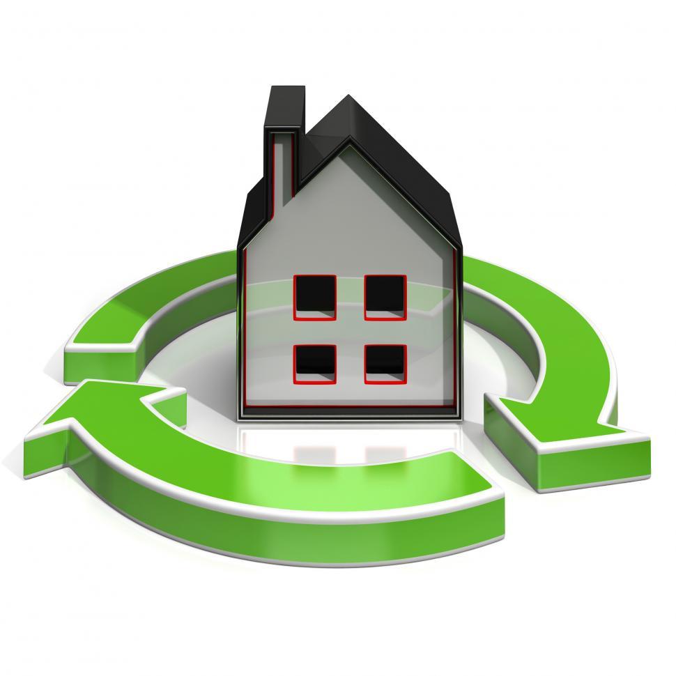 Free Image of House Icon Shows Home Investing 