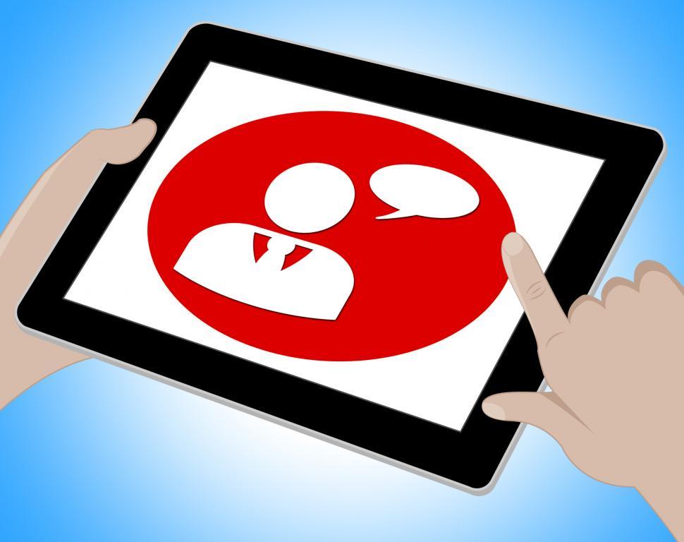 Free Image of Voip Online Showing Voice Over Broadband 3d Illustration 