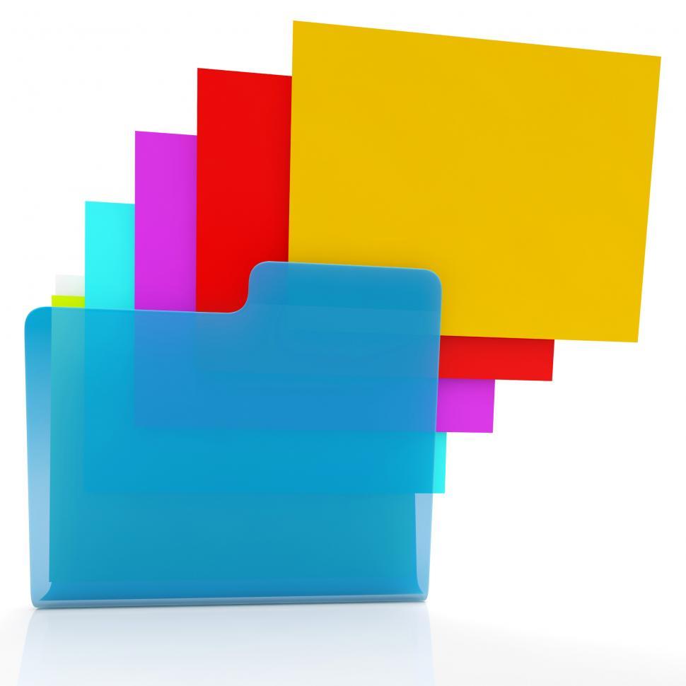 Free Image of Folders Show Organizing And Paperwork 