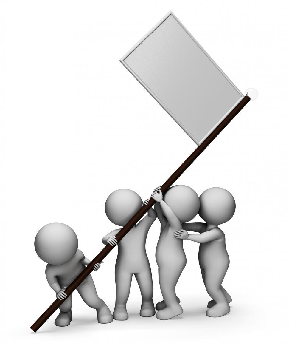 Free Image of Sign Signpost Means Blank Signs And Copyspace 3d Rendering 