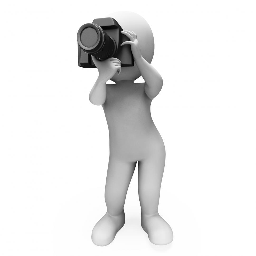 Free Image of Digital Photo Character Shows Photographic Dslr And Photography 