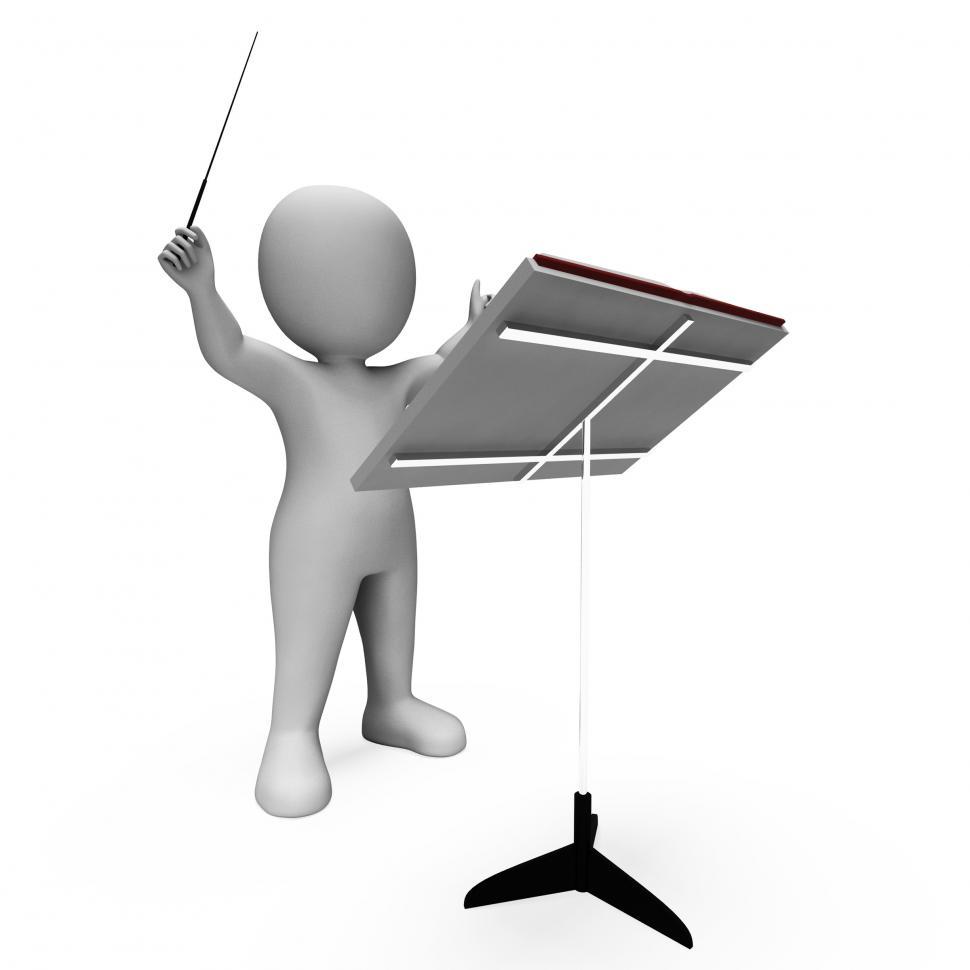 Free Image of Music Conductor Shows Musician Orchestra Director Directing 