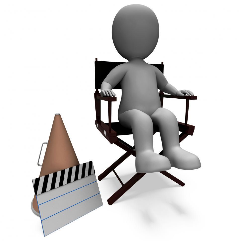 Free Image of Film Director Character Shows Hollywood Producter Or Filmmaker 