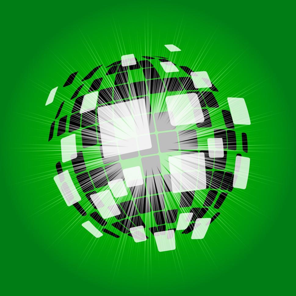 Free Image of Modern Disco Ball Background Shows Digital Art Or Shining Ball 