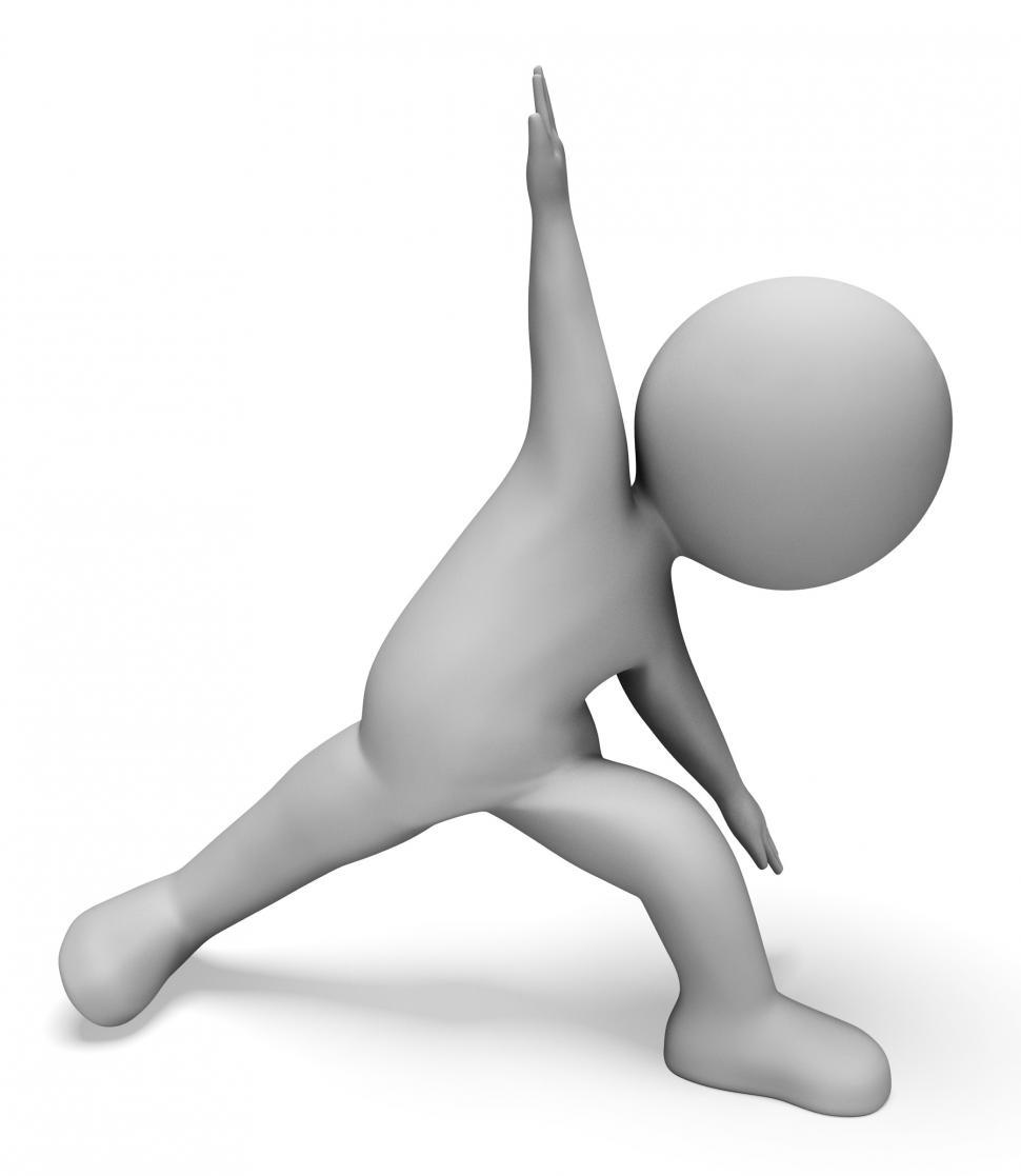 Free Image of Warm Up Represents Working Out And Character 3d Rendering 