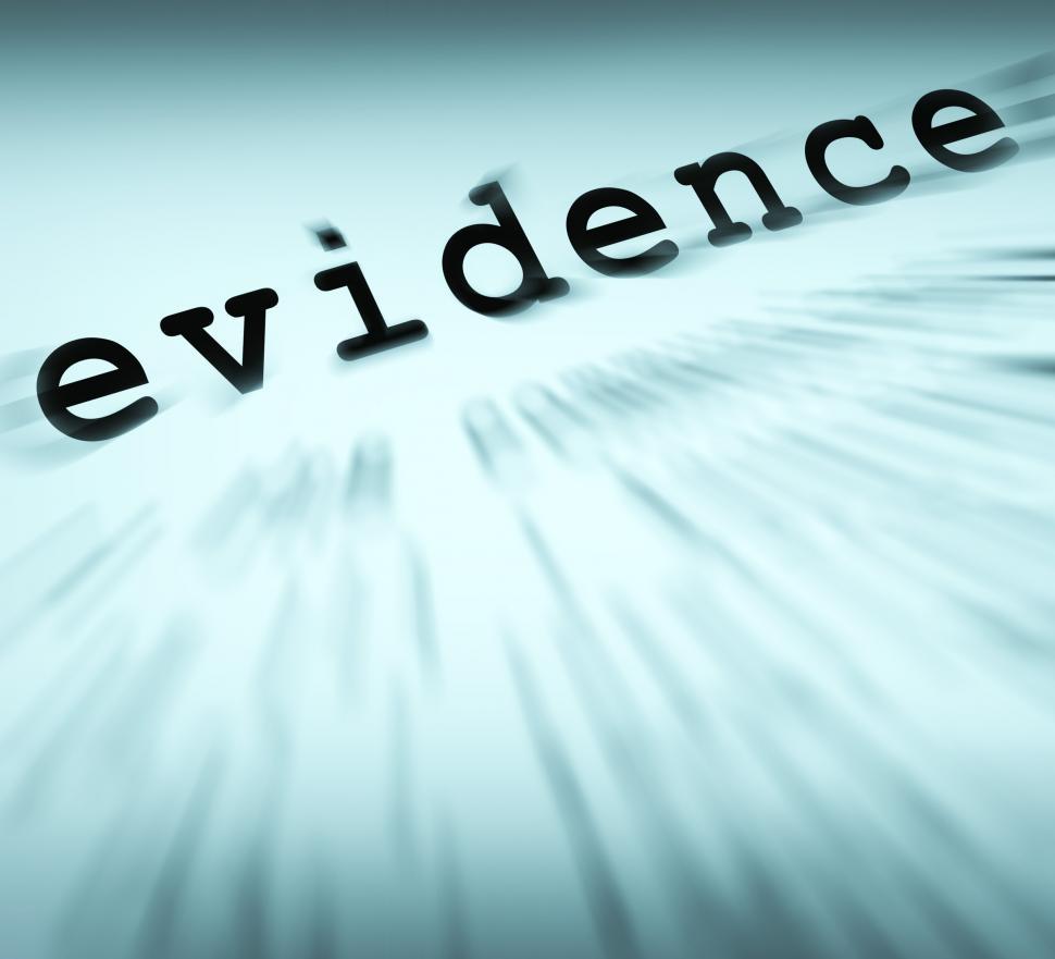 Free Image of Evidence Definition Displays Crime Scene Investigation And Polic 