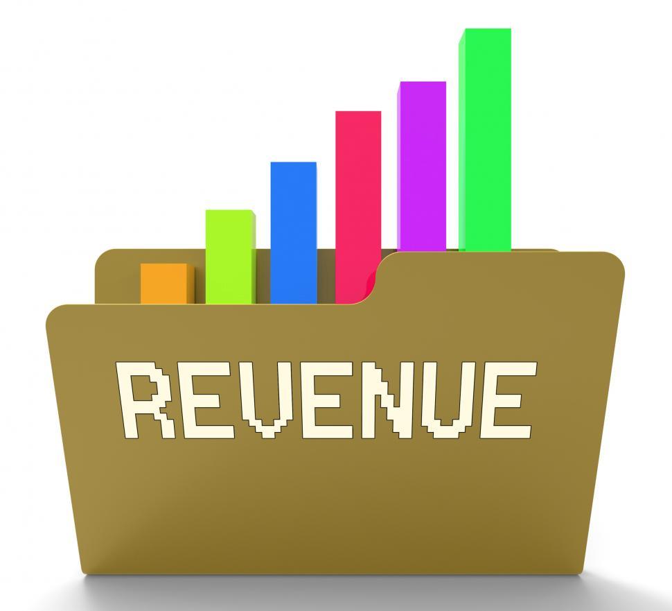 Free Image of Revenue File Indicates Business Graph And Chart 3d Rendering 