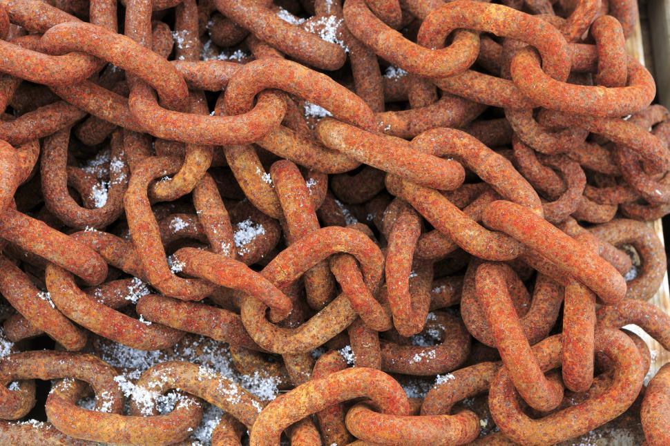 Free Image of Corroded chains 