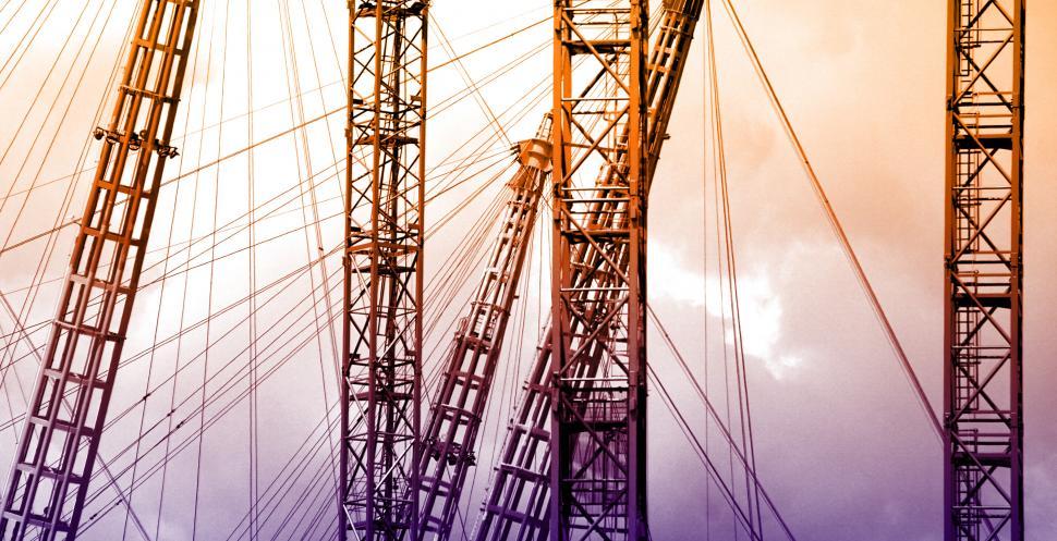 Free Image of Steel Cables - Colorized 