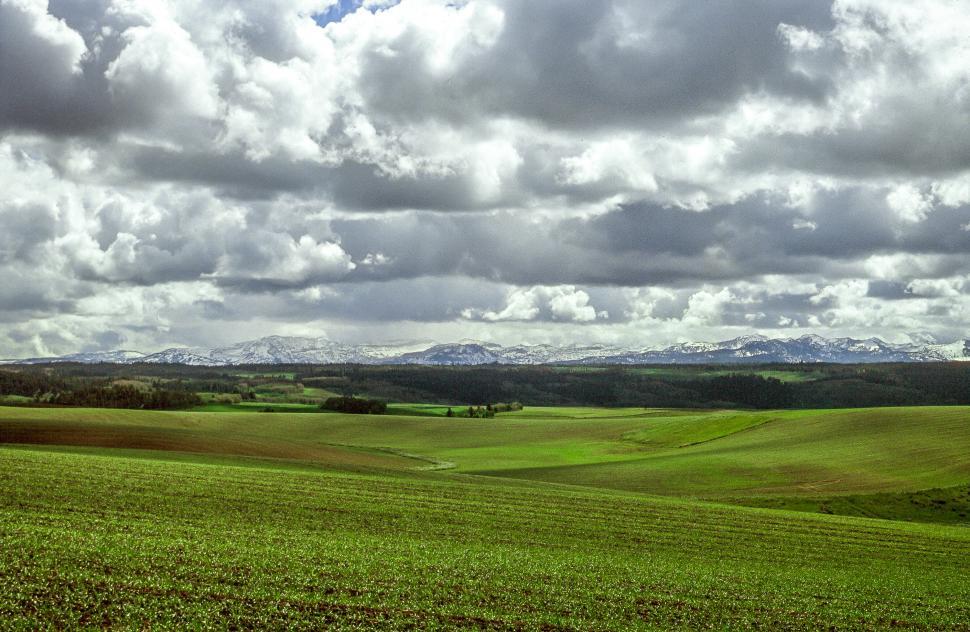 Free Image of Farmland in Teton Valley, Idaho 
