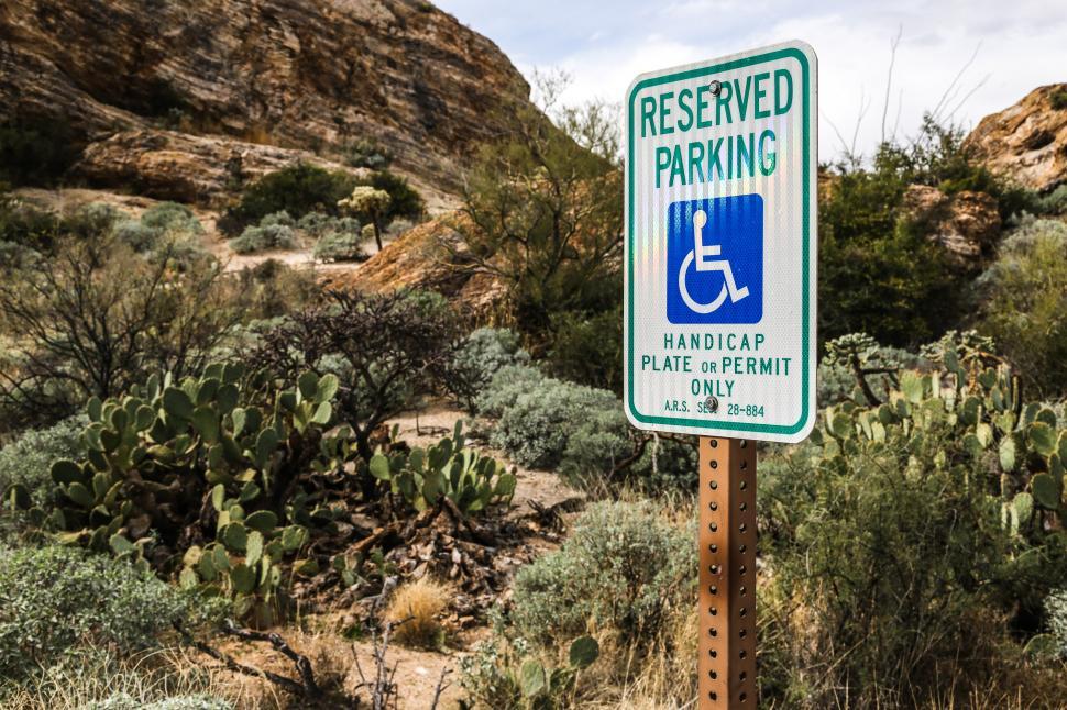 Free Image of Handicapped Parking Sign 