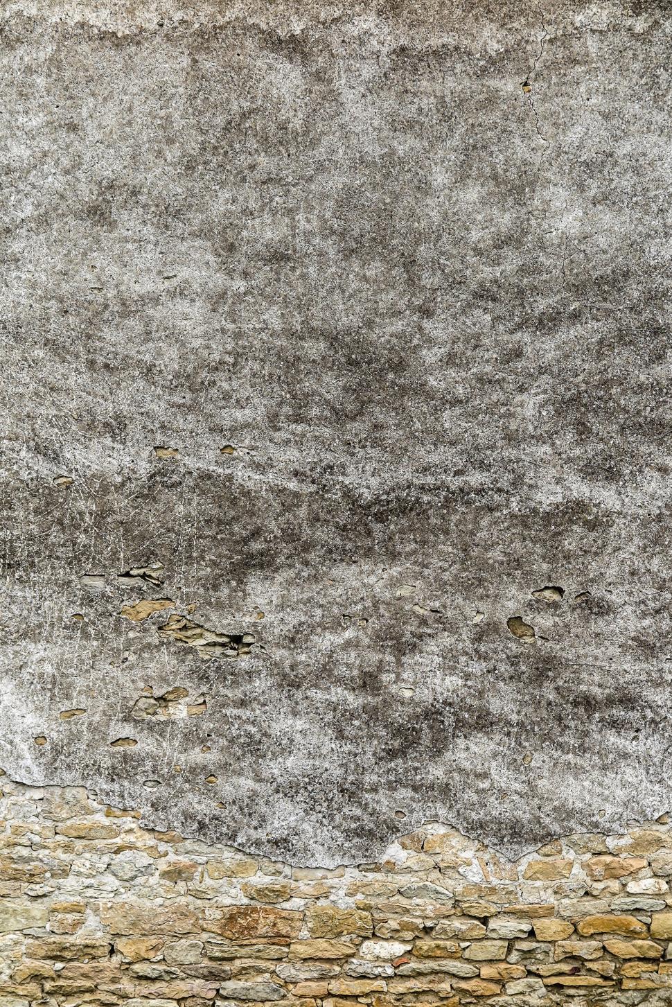 Free Image of Stucco and stone wall 
