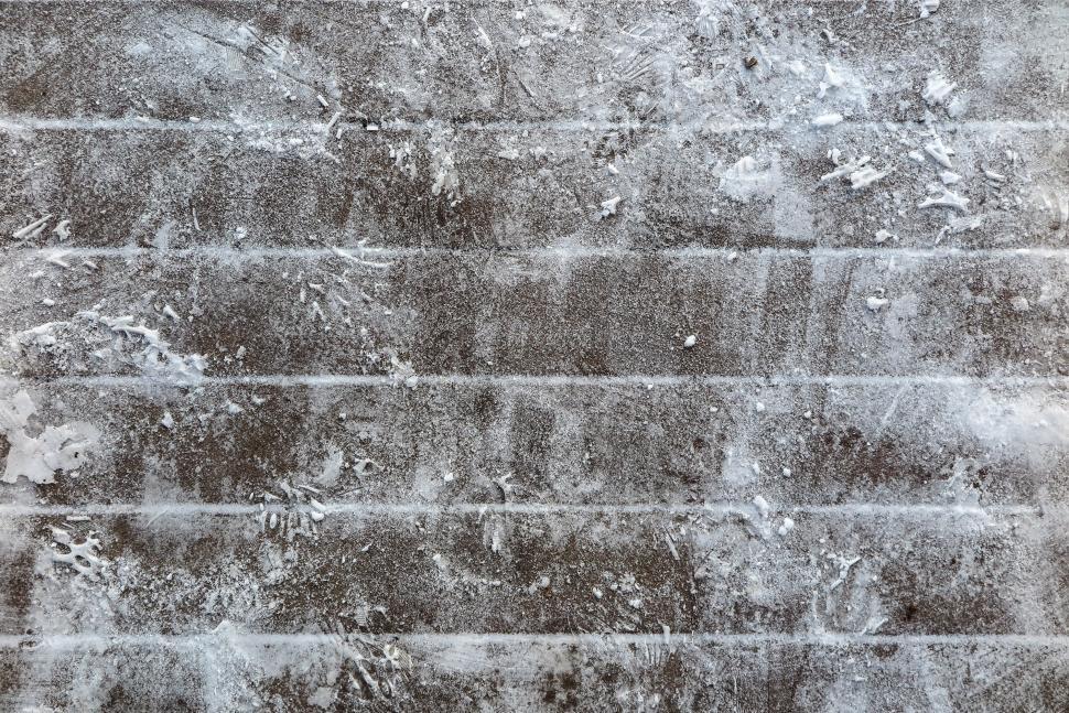Free Image of Snow on deck boards 