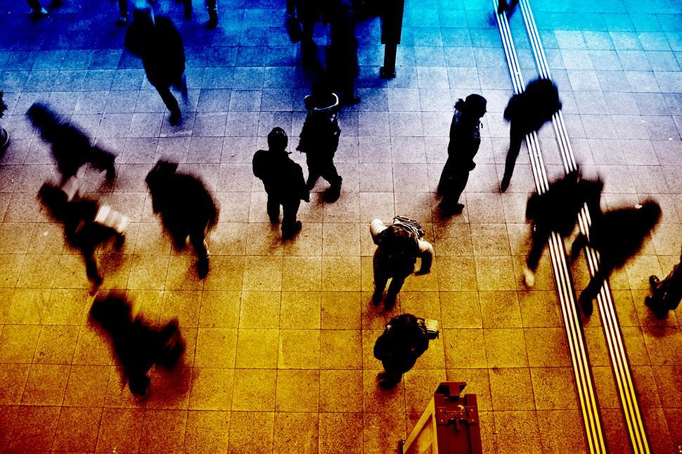 Free Image of People at Subway Station - Blurred Looks 