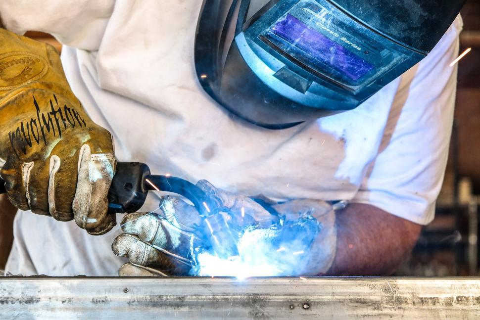 Free Image of Welding steel tubing 