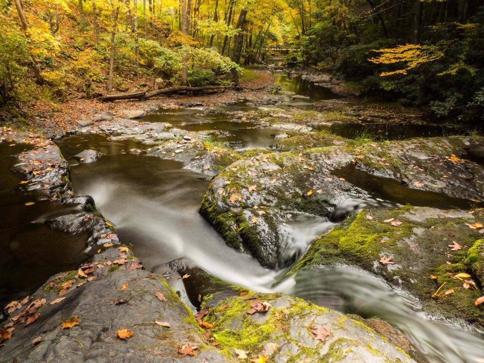 Free Image of Distant Bridge Over Stream 