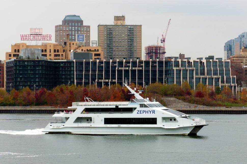 Free Image of Brooklyn Waterfront and Sightseeing Yacht 