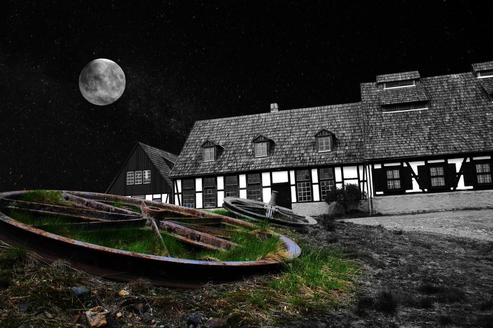 Free Image of Boat Resting on Grassy Field 