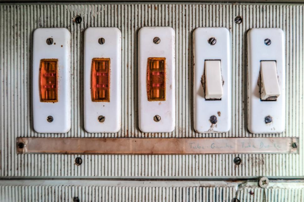 Free Image of Switches and lights 