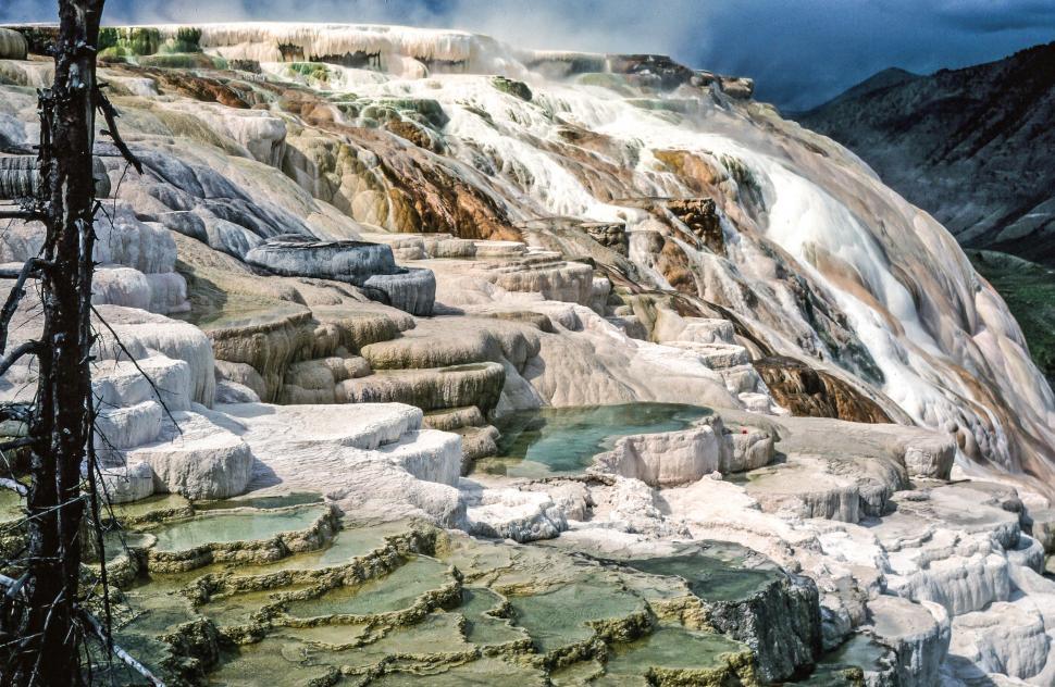 Free Image of Canary Springs and Terrace Mountain 