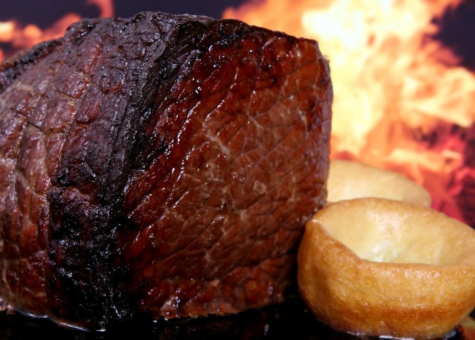 Free Image of Large Piece of Meat on Table 
