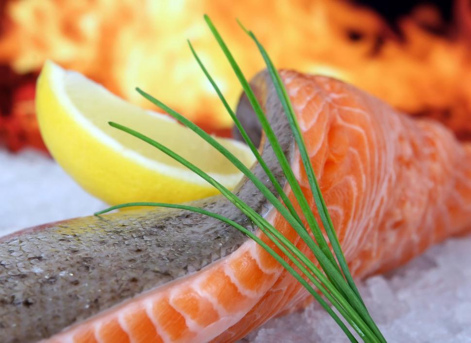 Free Image of Close Up of Fresh Fish on Ice 