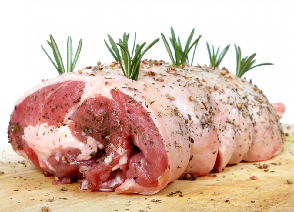 Free Image of Raw Meat on Cutting Board 