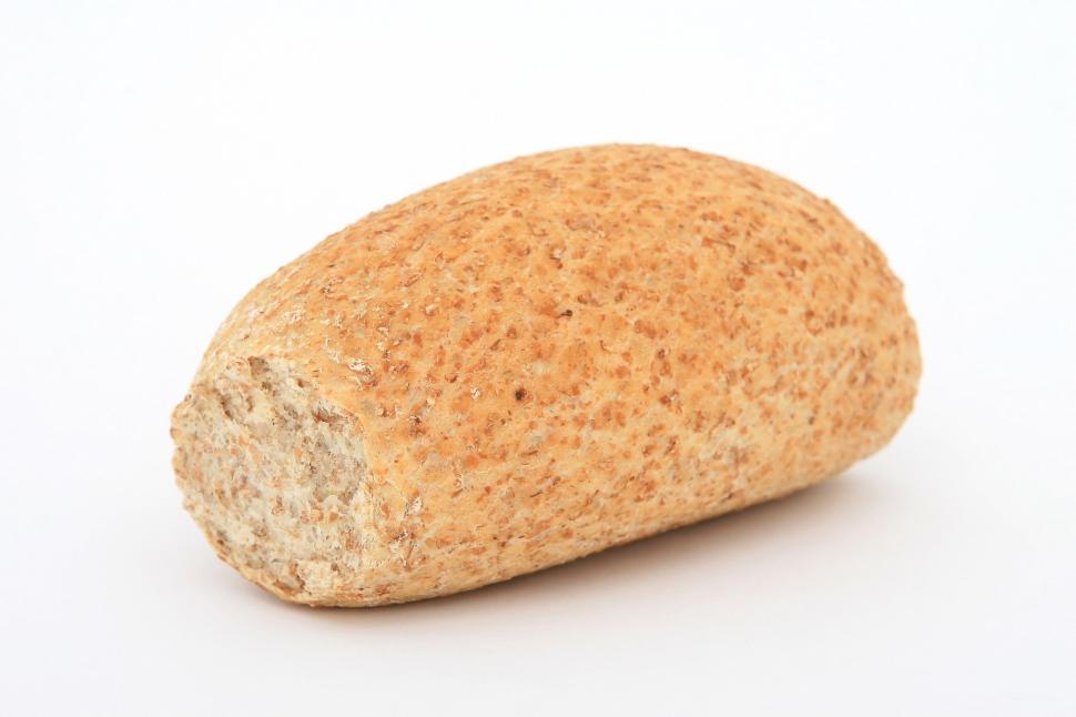 Free Image of Bread Slice on White Background 
