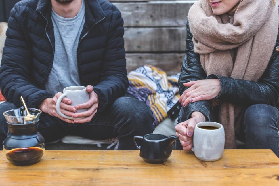 Free Image of Friends Drinking Coffee 