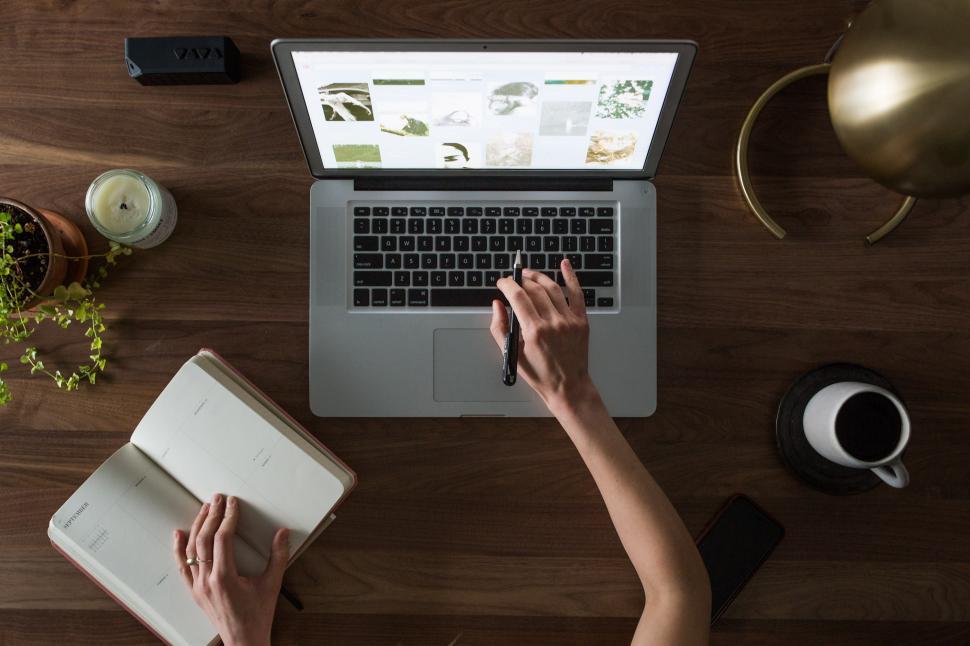 Free Image of Laptop From Above 