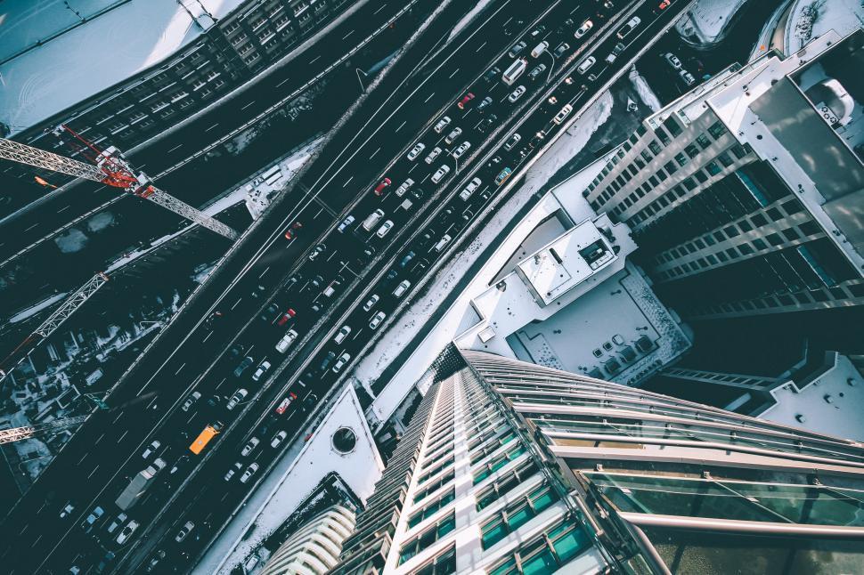 Free Image of Traffic From Above 