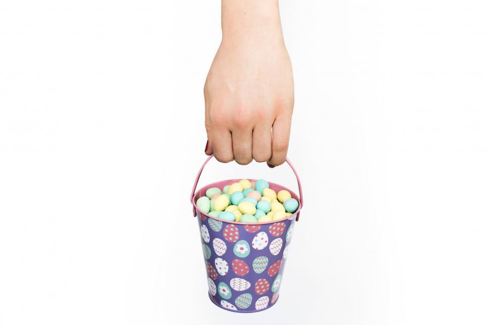 Free Image of Carrying Easter Egg Basket 