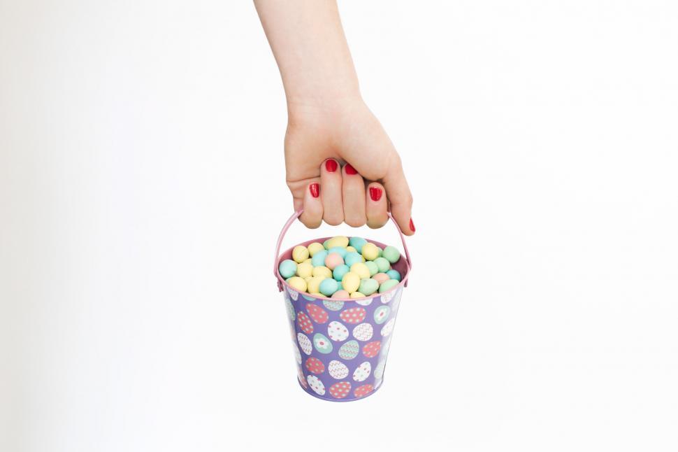 Free Image of Egg Hunt Basket 