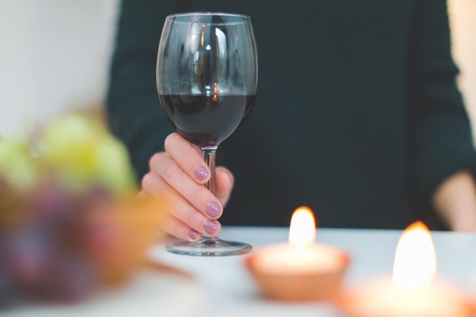 Free Image of Glass Of Red Wine 